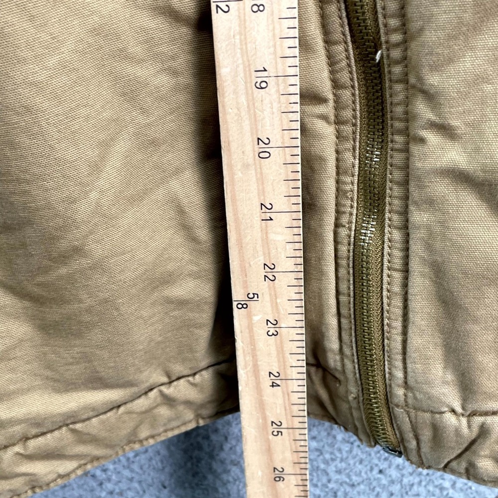 Old Navy Jacket Men Large Khaki Chore Barn Canvas Utility Field Outdoor Workwear - Picture 5 of 8